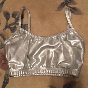 Metallic bra